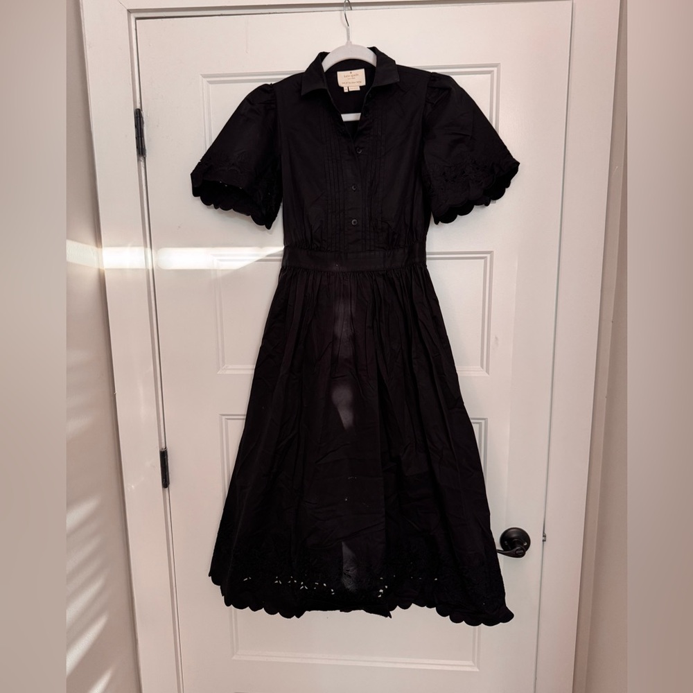Kate Spade Black Midi Dress